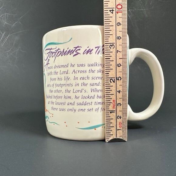 American Greetings Designer Collection Coffee Mug/Cup Footprints in the Sand - Picture 5 of 12